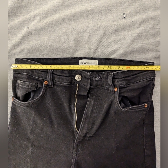 Black Zara High Waisted Skinny Jeans in black - Size 10 - Picture 4 of 5